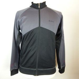 BEN SHERMAN GRAY ZIP WARM UP SWEATER JACKET L 3